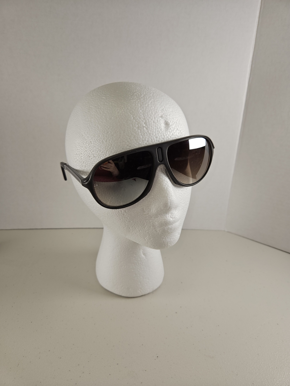 Vintage ABC Sports Men's Dark Brown Gradient Aviator Sunglasses